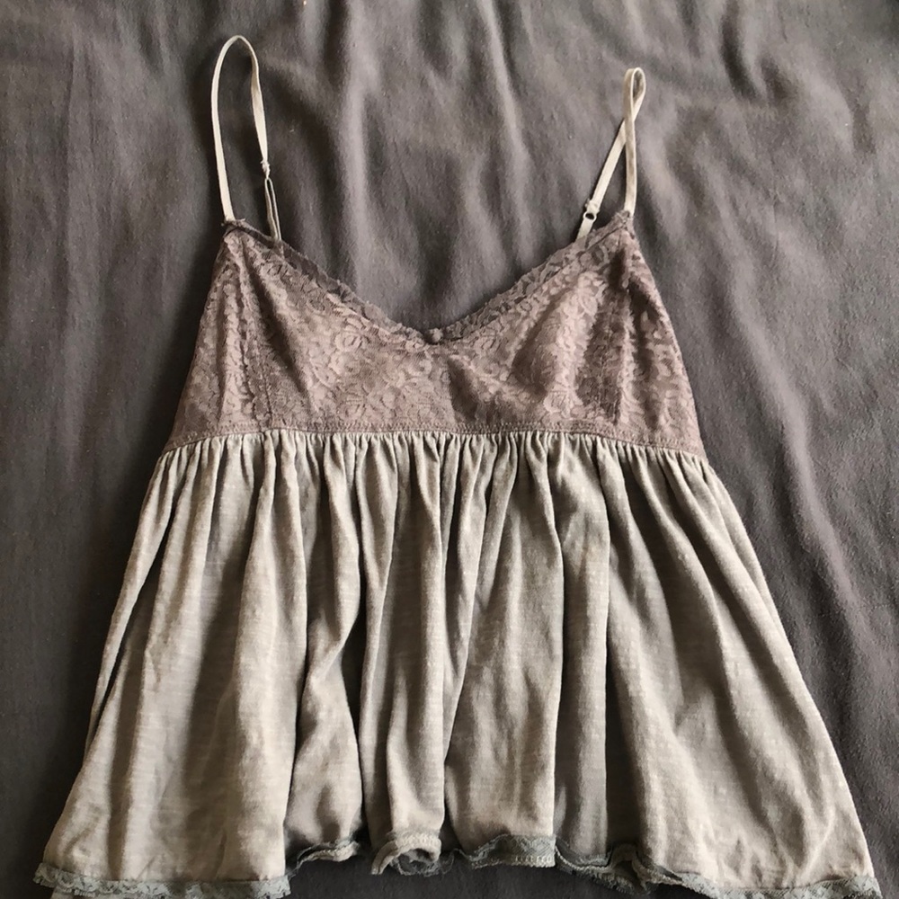 American Eagle Lacy Babydoll Tank Top